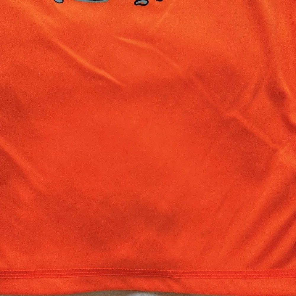 Under Armour Boys Rashguard, Swim Top, Orange Short Sleeve Size 4 *SEE NOTES*